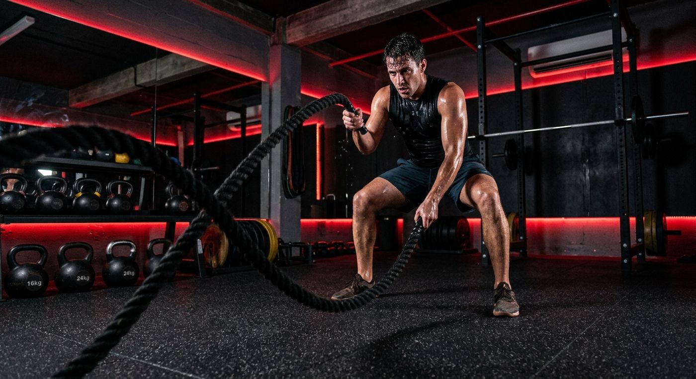 Fat loss conditioning session at Mega Gym